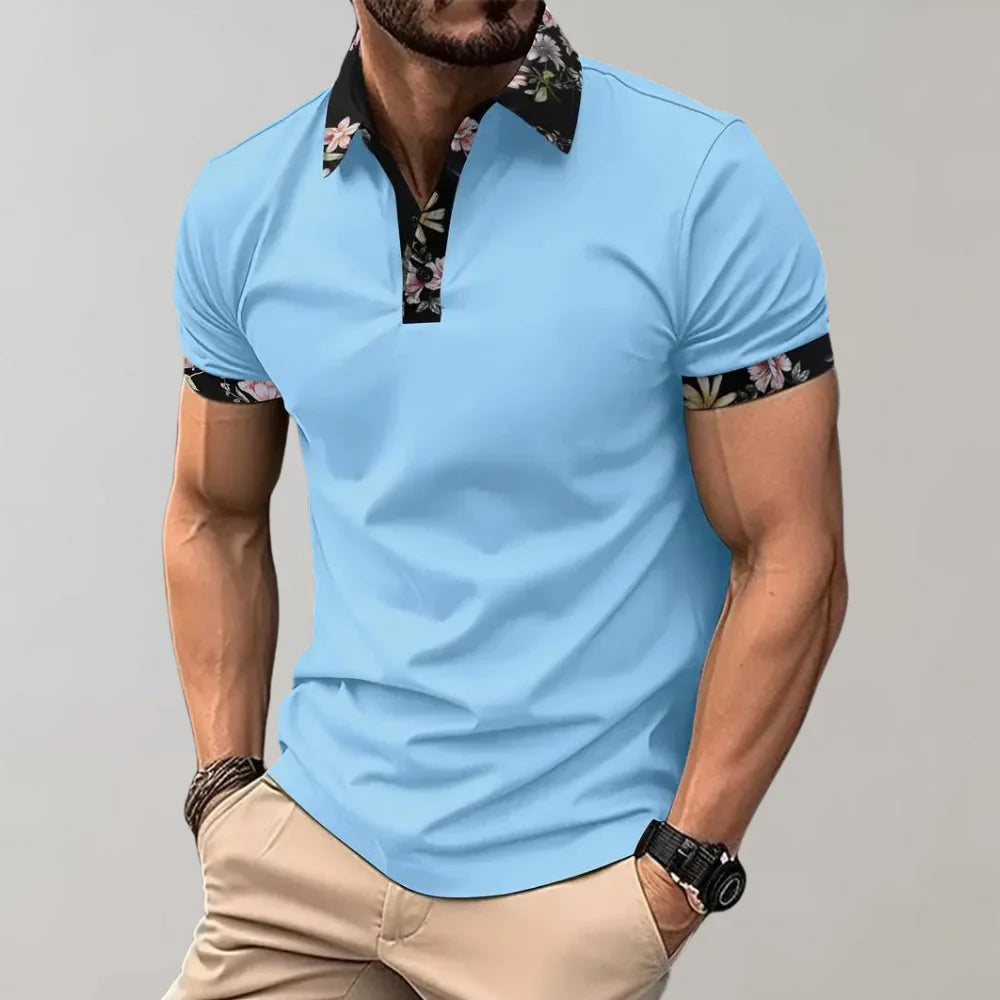 Kurzarm-Poloshirt mit klassischer Passform für Herren