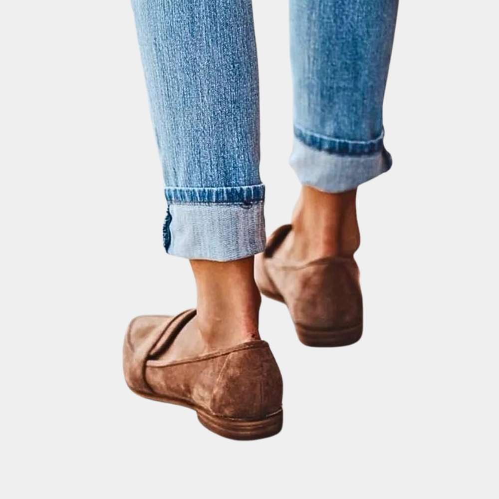 Hollie – Trendy Comfortabele Instappers Loafers in Suèdelook voor Dames