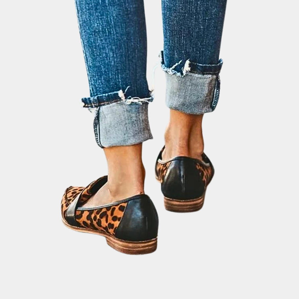 Slip-On-Loafer in Wildlederoptik für Damen