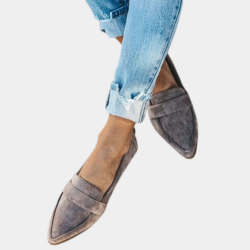 Hollie – Trendy Comfortabele Instappers Loafers in Suèdelook voor Dames