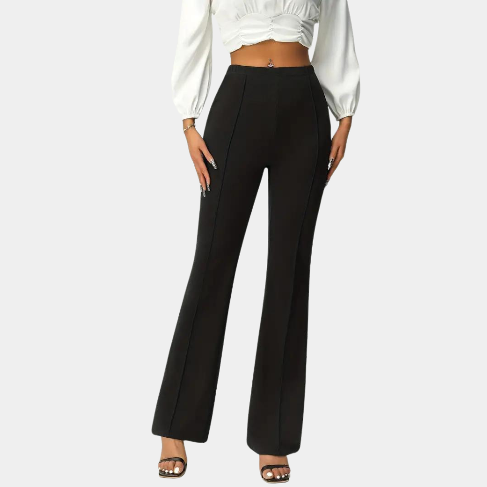 Trendige Flared-Hose mit Hoher Taille