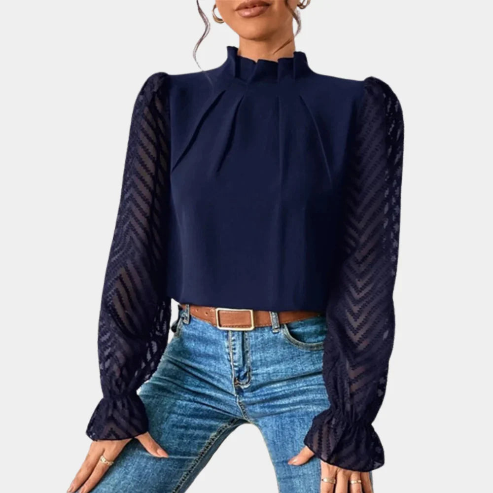 Elegante Damen Shirt mit langen Ärmeln