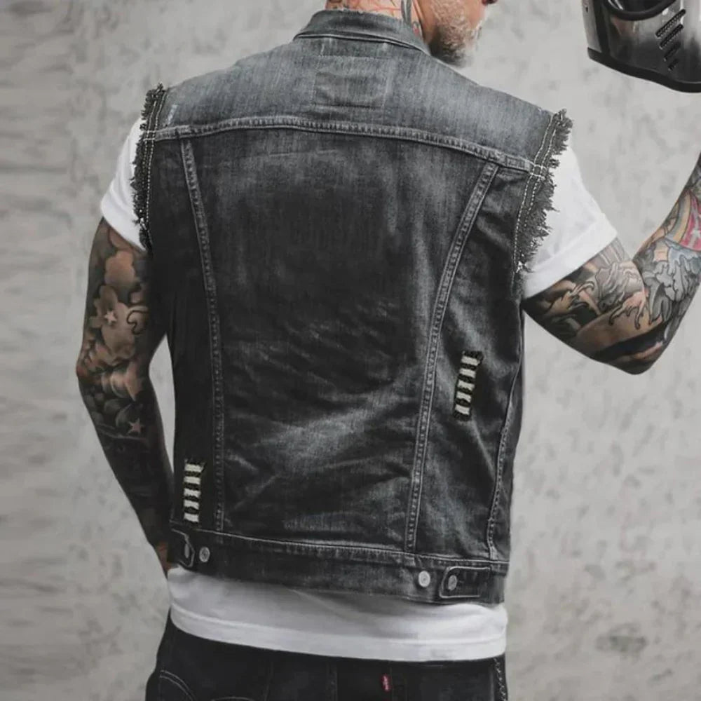 Retro Denim Herrenweste