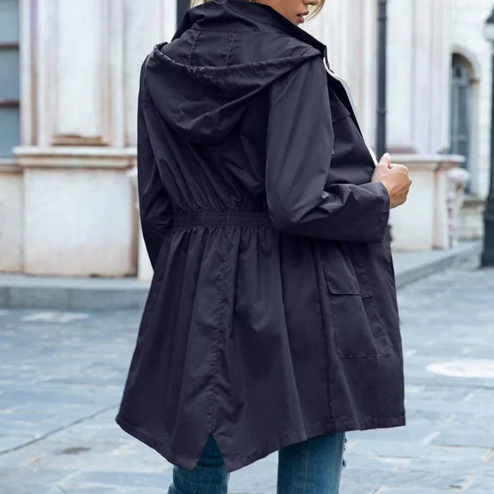 Stilvoller Trenchcoat mit Reißverschluss für Damen