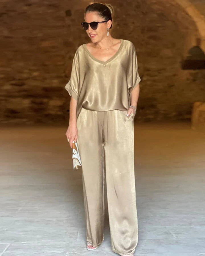 Elegantes 2-teiliges Damen-Set mit stilvollem Flair