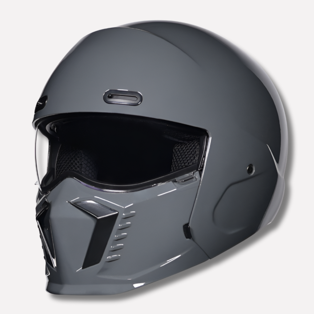 Motorradhelm im Retro-Look mit Visier