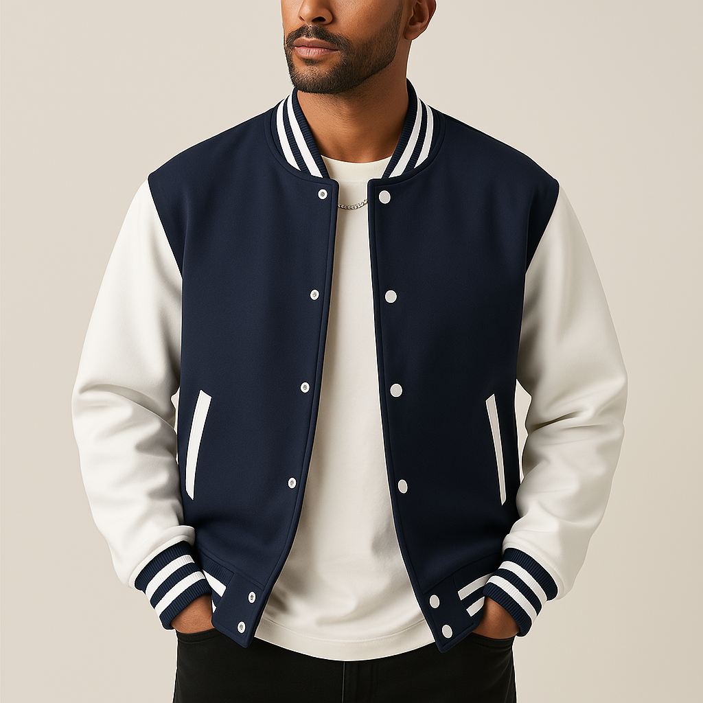 Lässige Baseballjacke für Herren für den Herbst