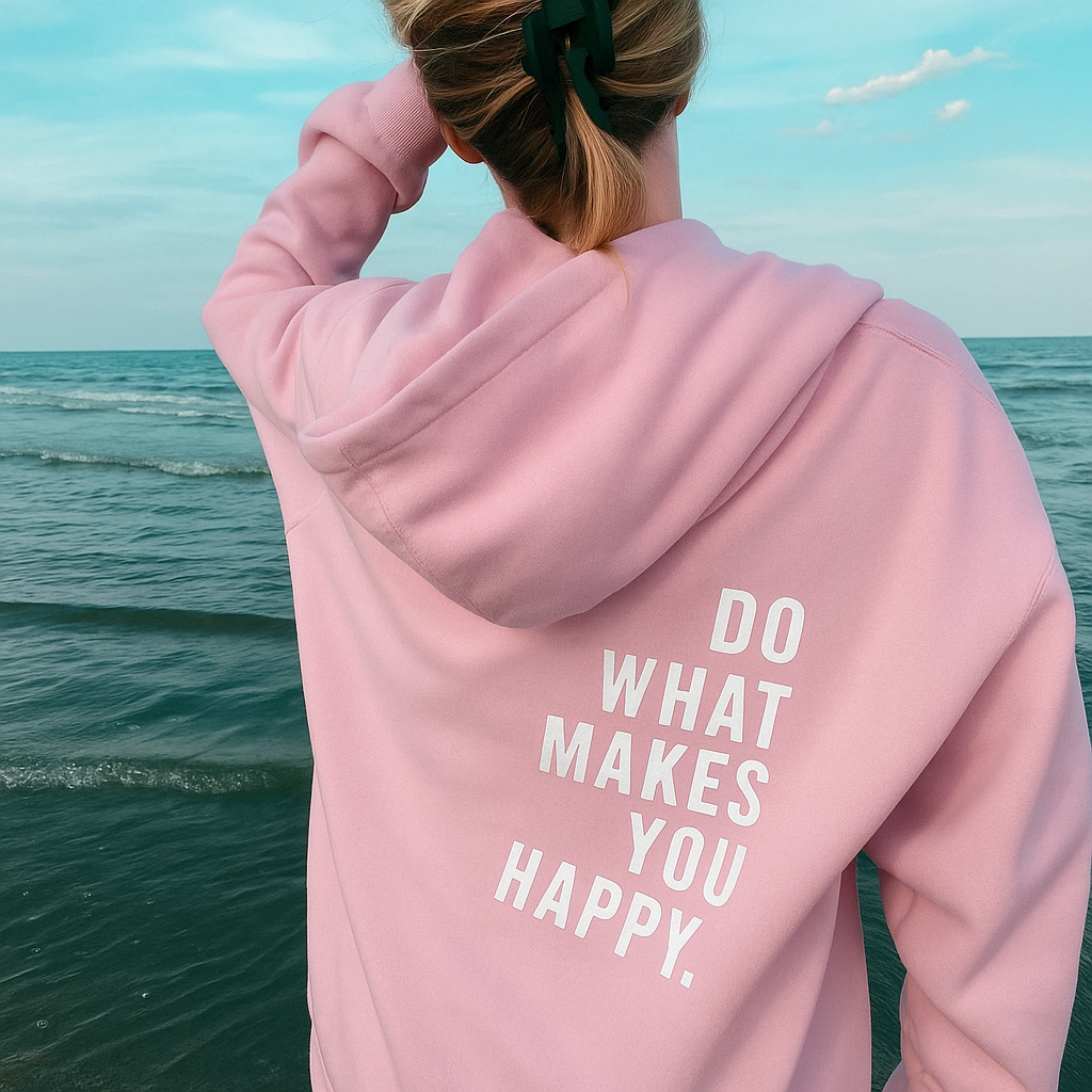 Bedrucktes, kuscheliges Kapuzensweatshirt
