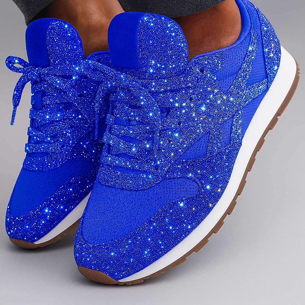 Glitzernde Chunky-Sneakers für Damen