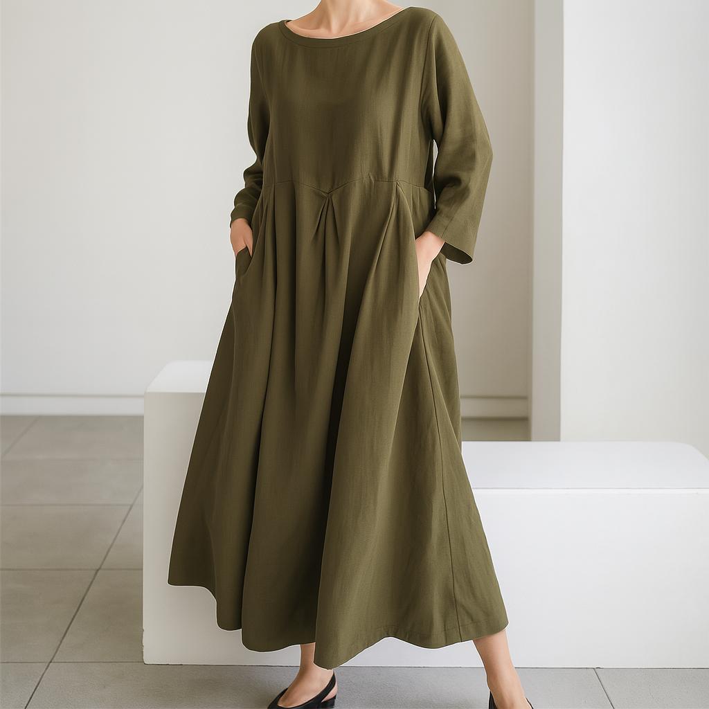 Atmungsaktiver Alltagskomfort mit Kleid mit entspannter Passform