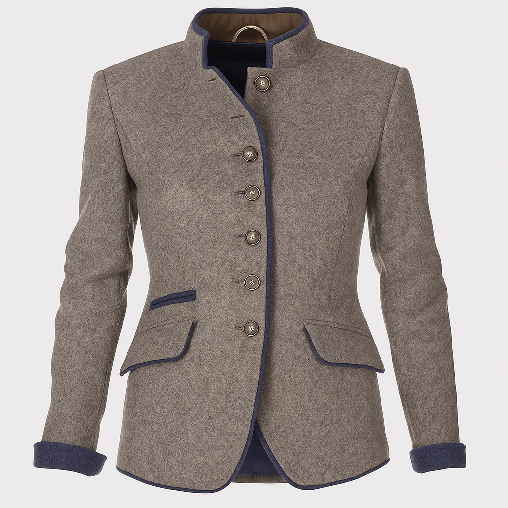 Damen Langarmjacke – Eleganter Uni-Layer