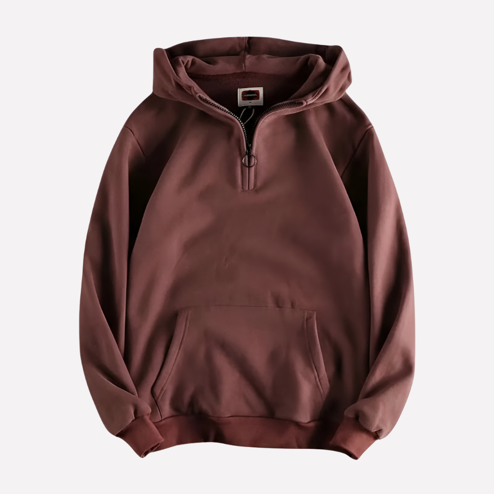 Herren Halb-Zip Hoodie