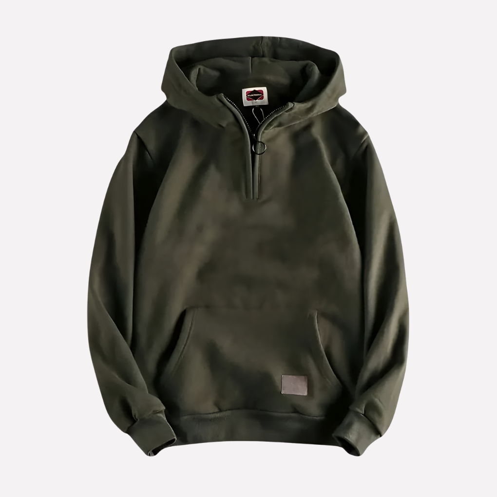 Herren Halb-Zip Hoodie