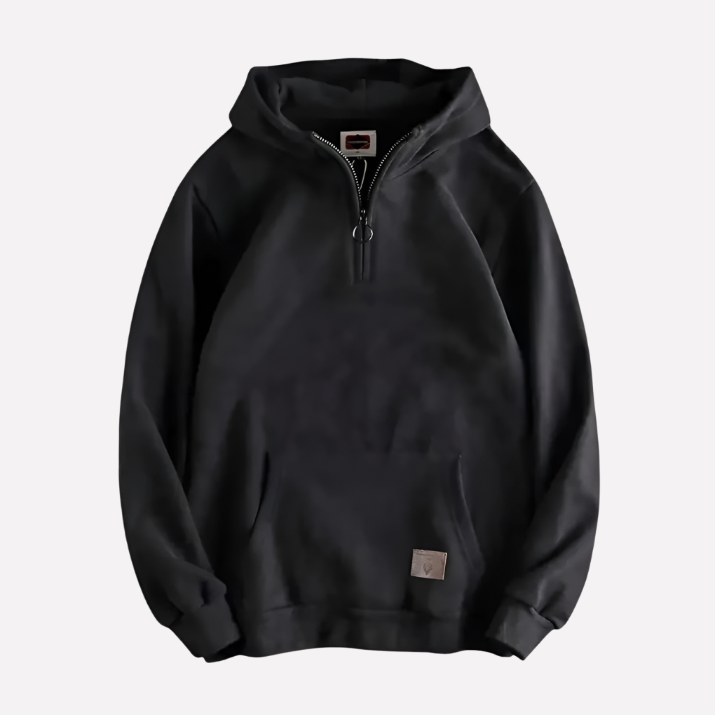 Herren Halb-Zip Hoodie