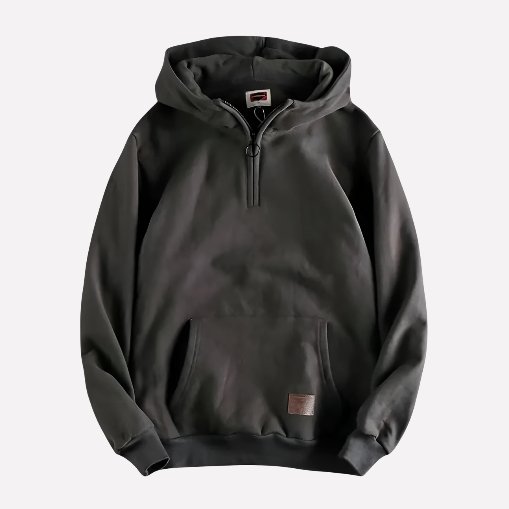 Herren Halb-Zip Hoodie