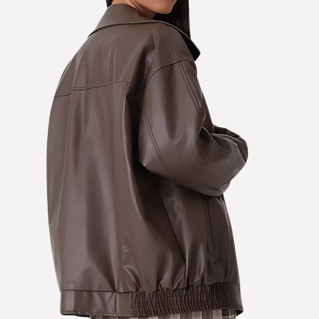 Damen Oversized Bomberjacke