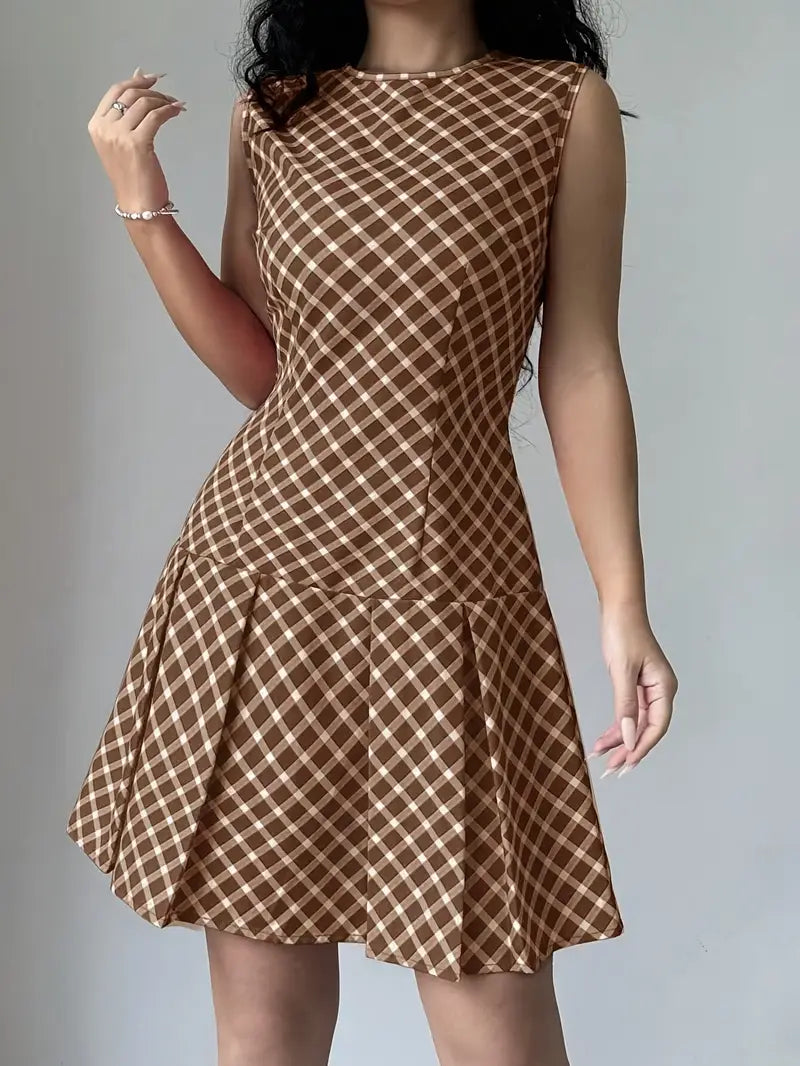 Modisches Sommerkleid - ärmellos, A-Linien-Passform, bequem & elegant für jeden Anlass