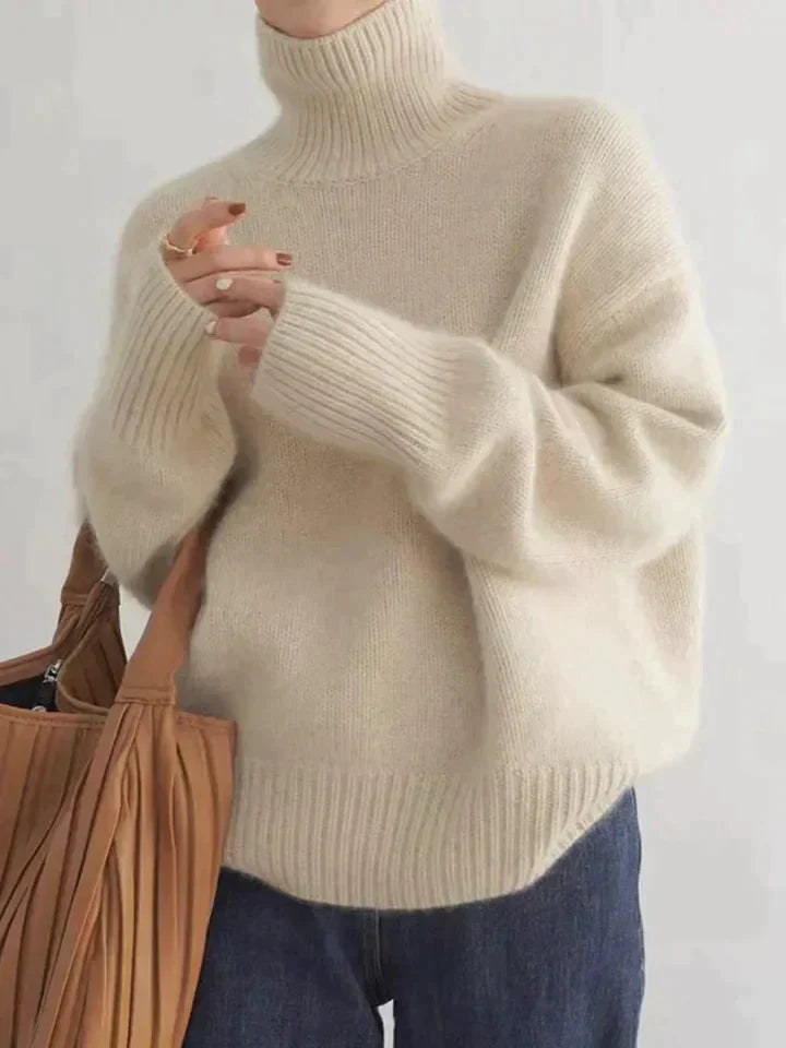 Luxus-Rollkragenpullover aus Kaschmir