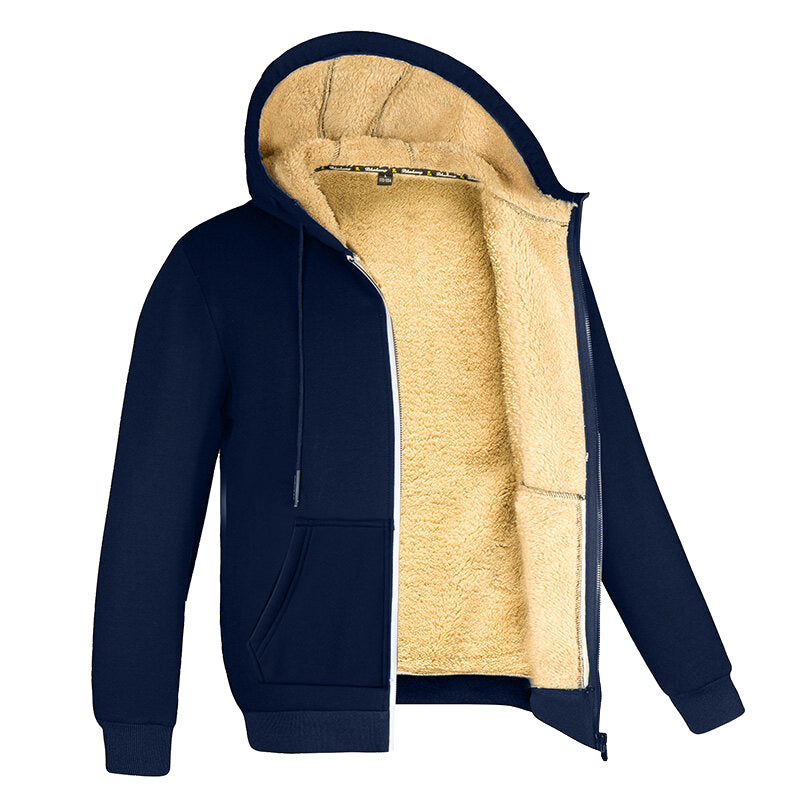 Herren-Fleece-Pullover mit Fellfutter für ultimativen Komfort