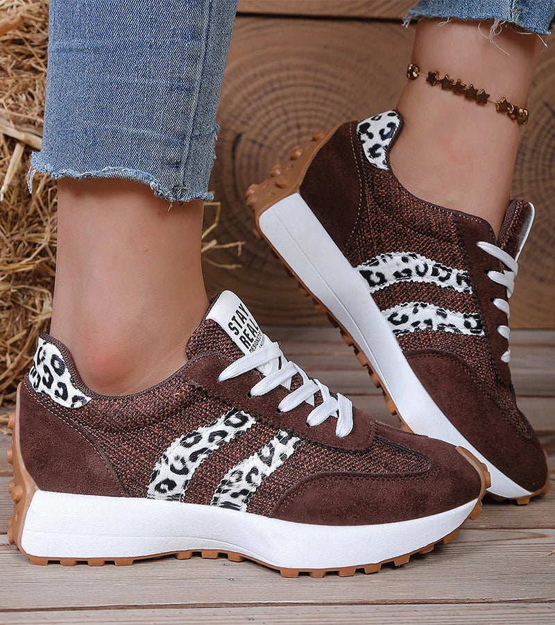 Damen Ergonomische Plateau-Sneakers
