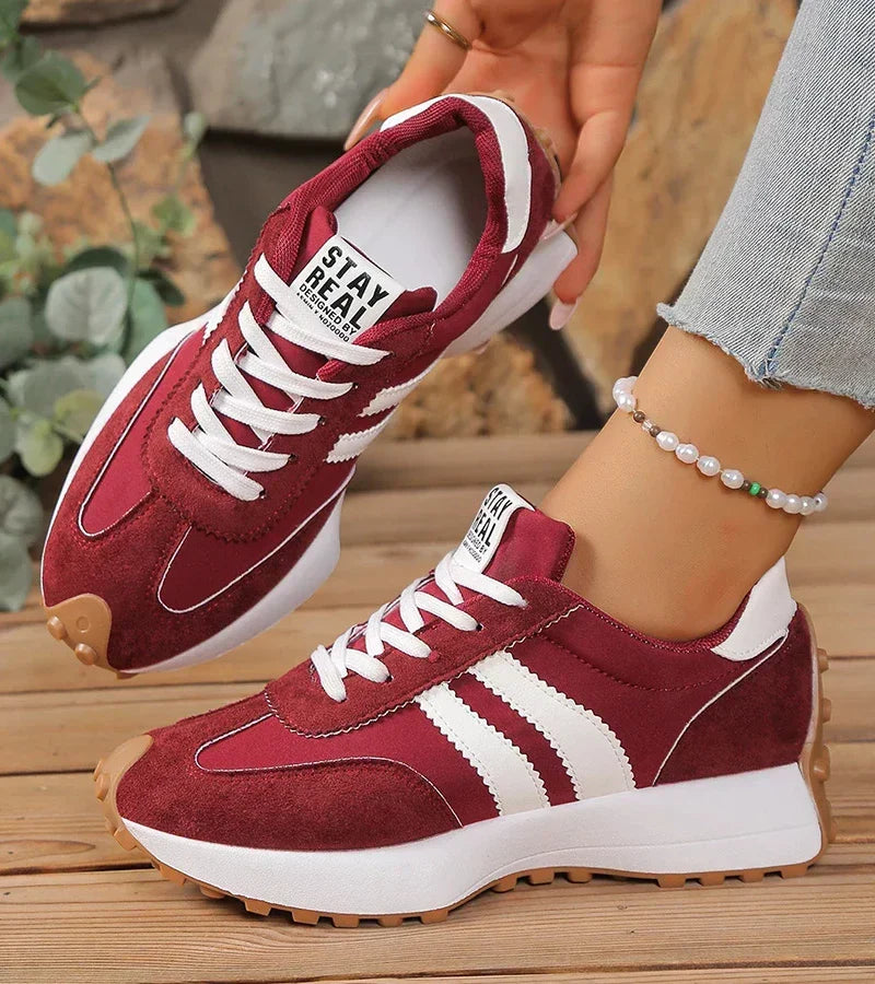 Damen Ergonomische Plateau-Sneakers