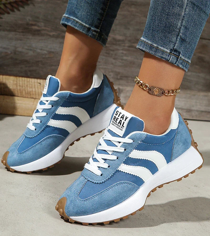 Damen Ergonomische Plateau-Sneakers