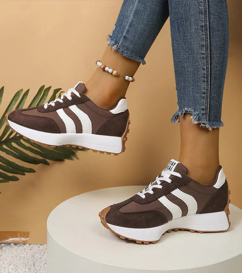 Damen Ergonomische Plateau-Sneakers