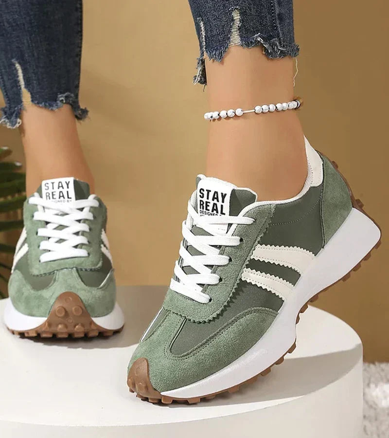 Damen Ergonomische Plateau-Sneakers