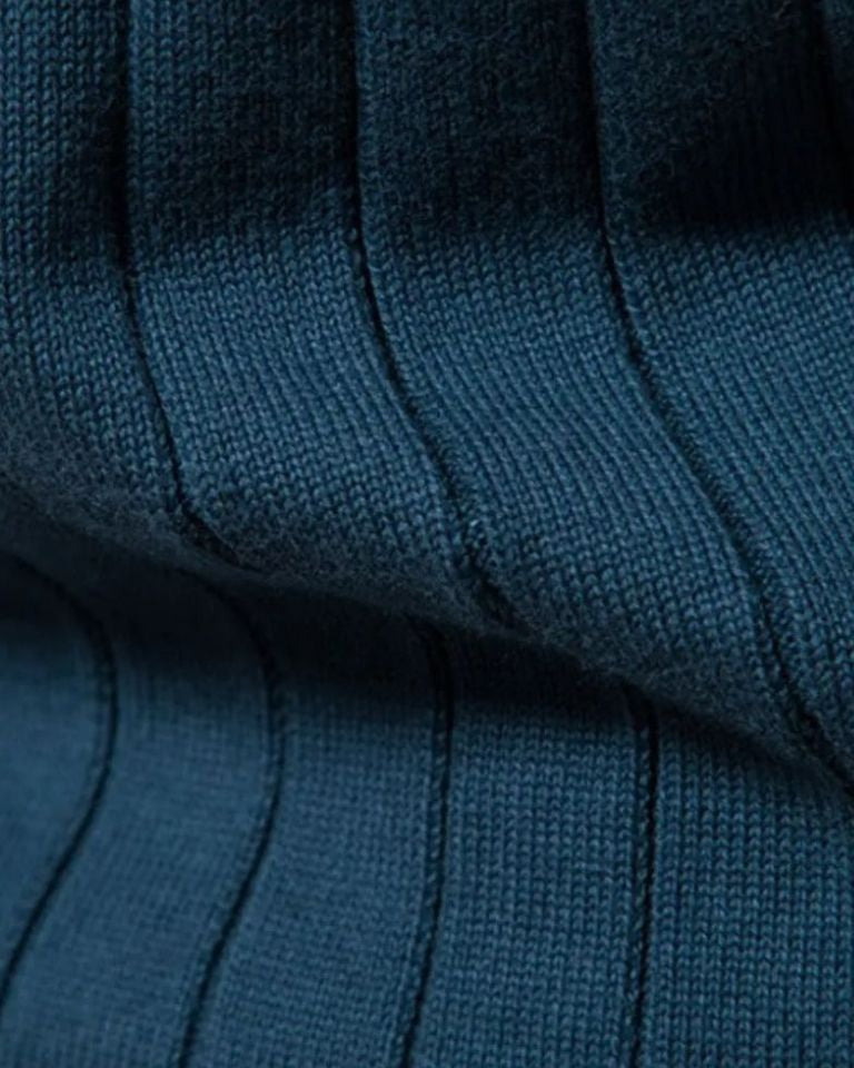 Herren Eleganter Jacquard-Pullover mit Rippdetails
