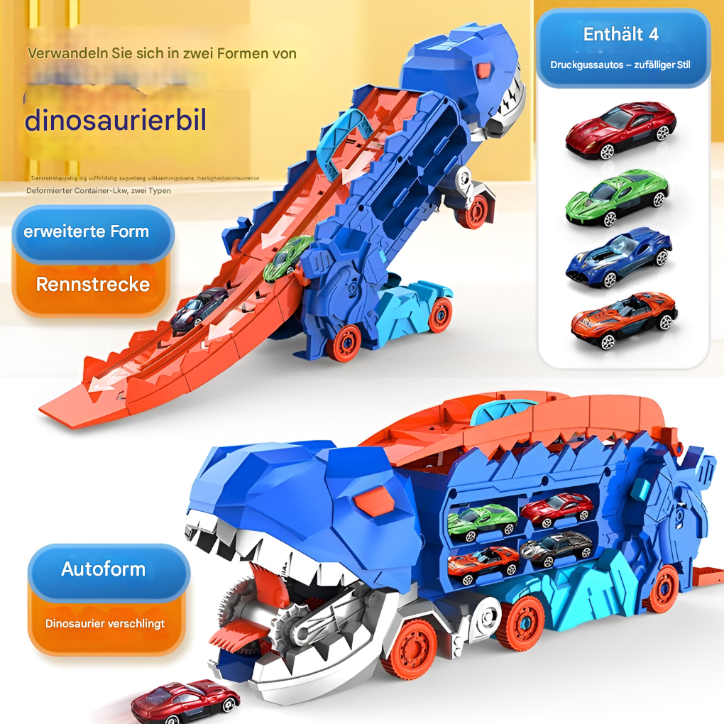 Dino City Transporter – Rennstrecke und verwandelbarer Truck