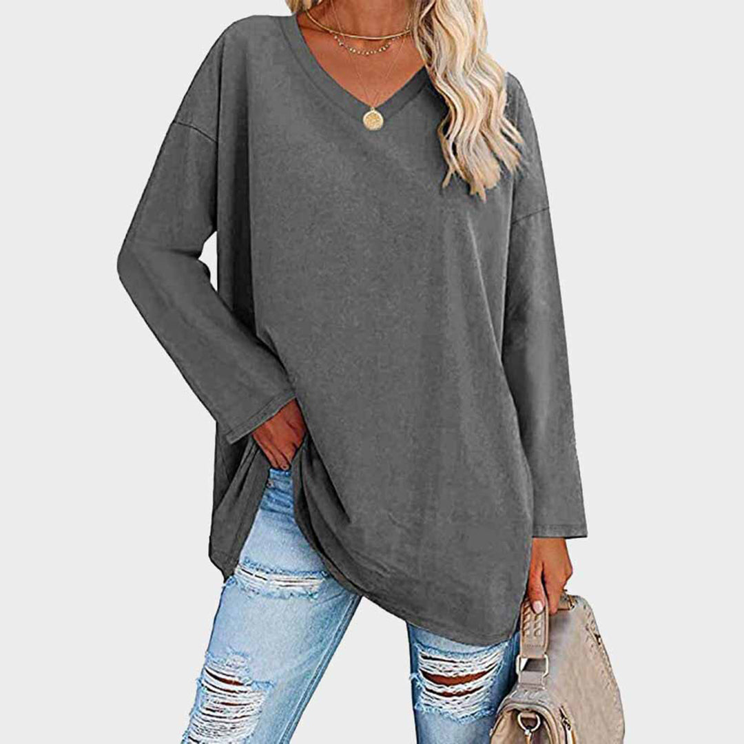Elegantes Langarm-Top mit Femininem Schnitt
