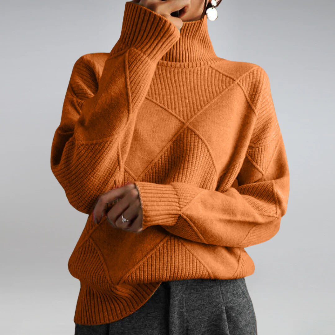 Luxuriöser Rollkragenpullover aus Kaschmir für Damen