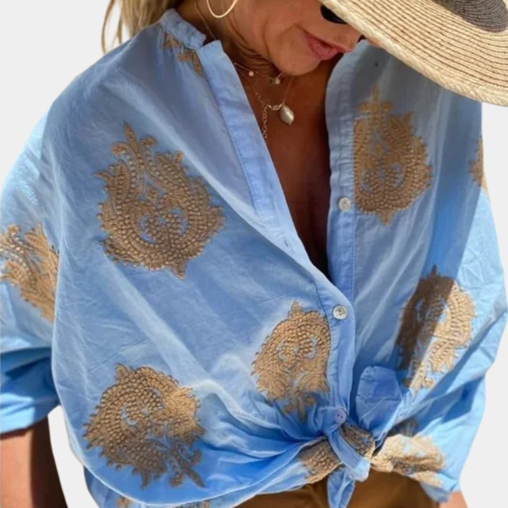 Stilvolle Damen Bluse mit langen Ärmeln