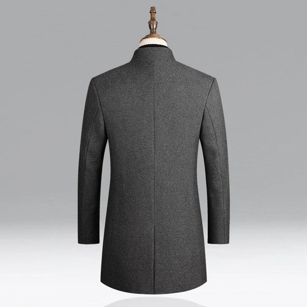 Men’s Elegant Wool Classic Coat Timeless Formal Layer