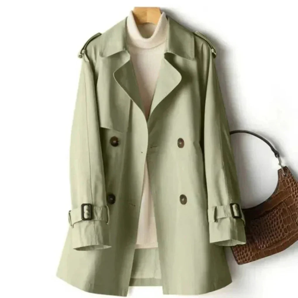 Klassischer zweireihiger Trenchcoat für Damen