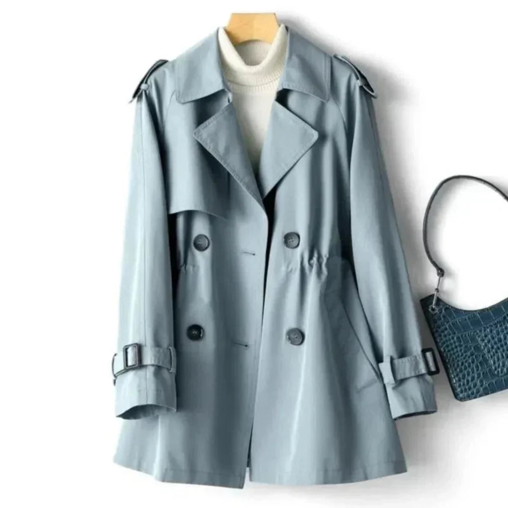 Klassischer zweireihiger Trenchcoat für Damen