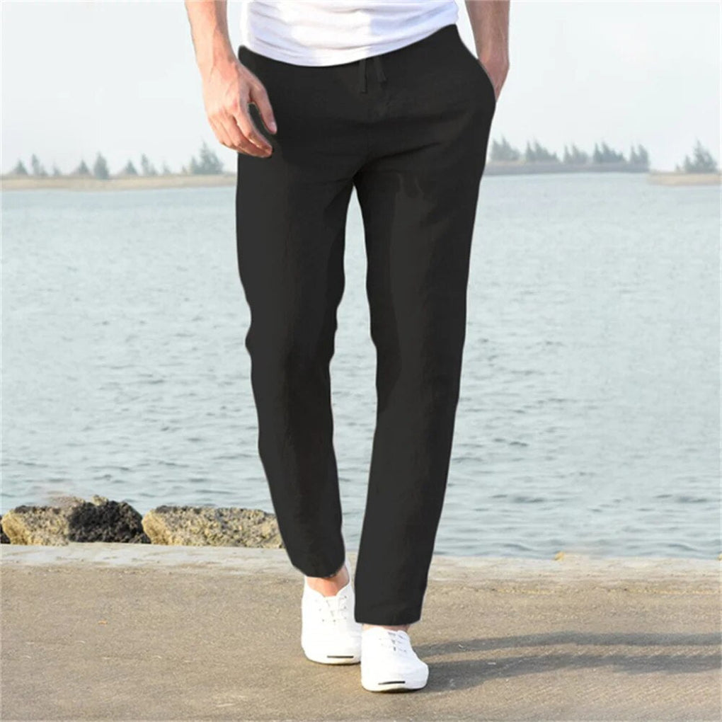 Herren Leinenhose Casual Style für warme Tage