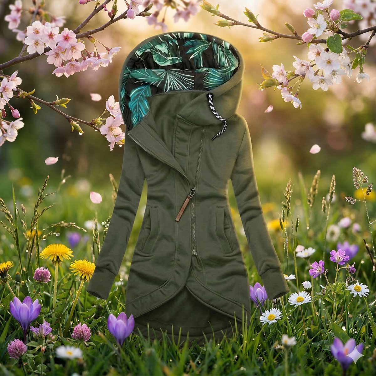 Damen Elegante Getaillierte Herbstjacke