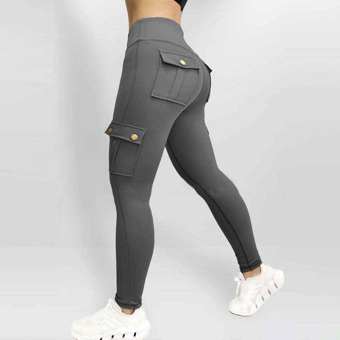 Elegante Slim-Fit-Hose mit hohem Bund