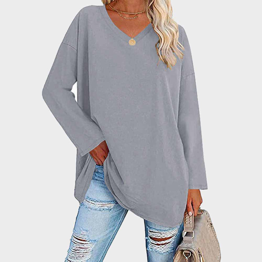 Elegantes Langarm-Top