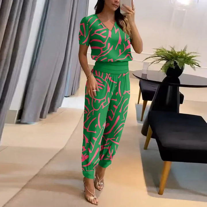 Stilvoller, bedruckter, schicker Jumpsuit für Damen