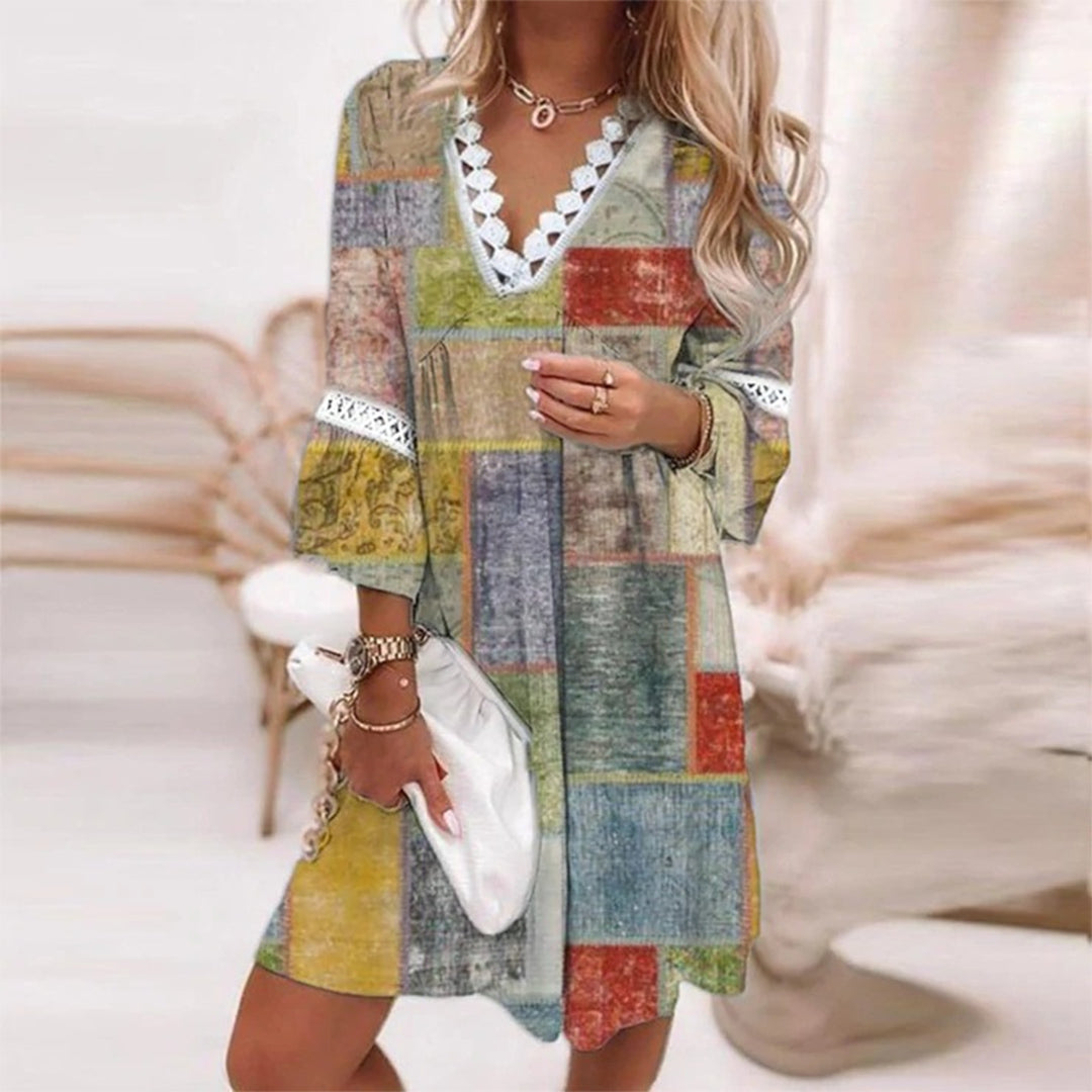 Boho Sommerkleid mit Häkeldetails