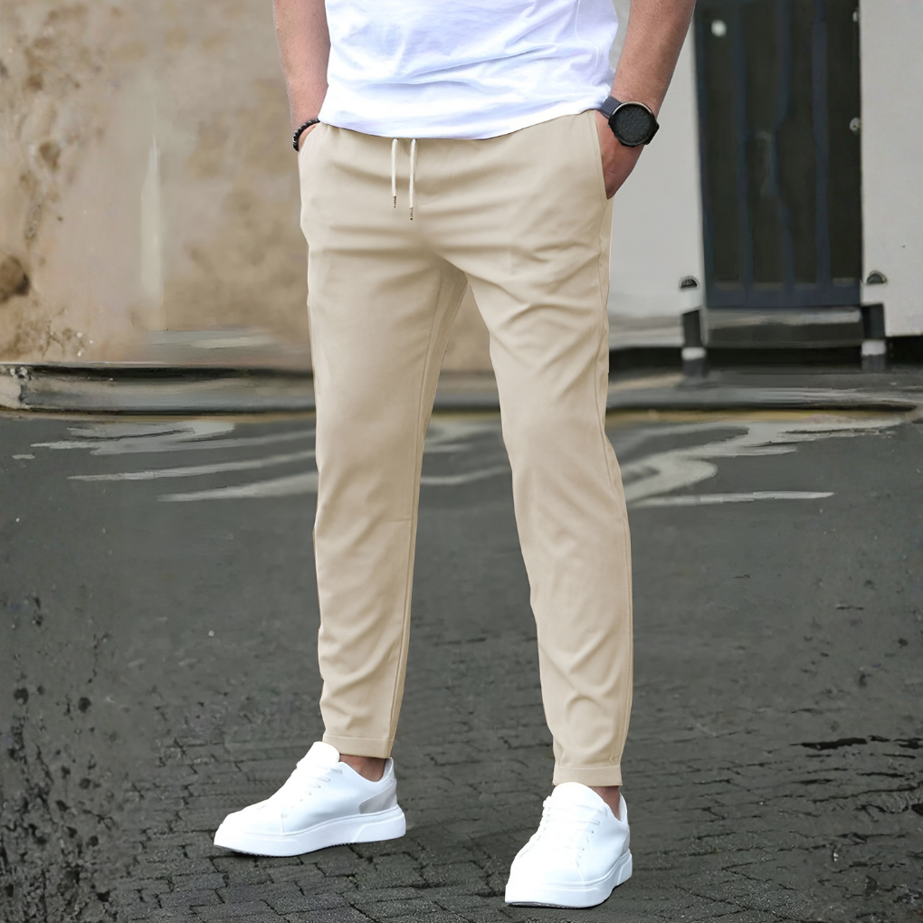 Slim Fit Hose mit Kordelzug für Herren