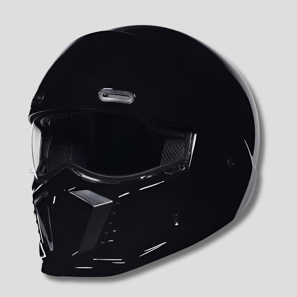 Motorradhelm im Retro-Look mit Visier
