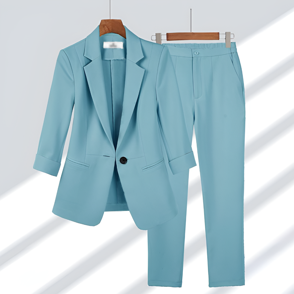 Formelles Anzug-Set für Damen mit Blazer und Hose