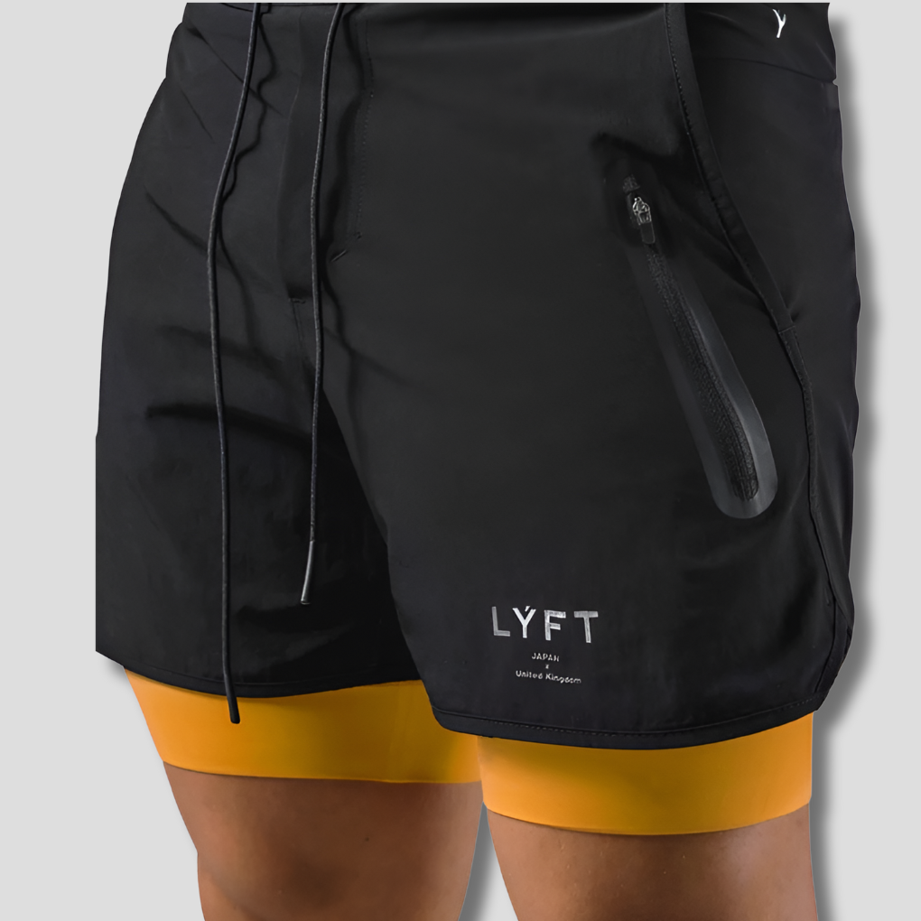 2-in-1-Sporthose für Herren