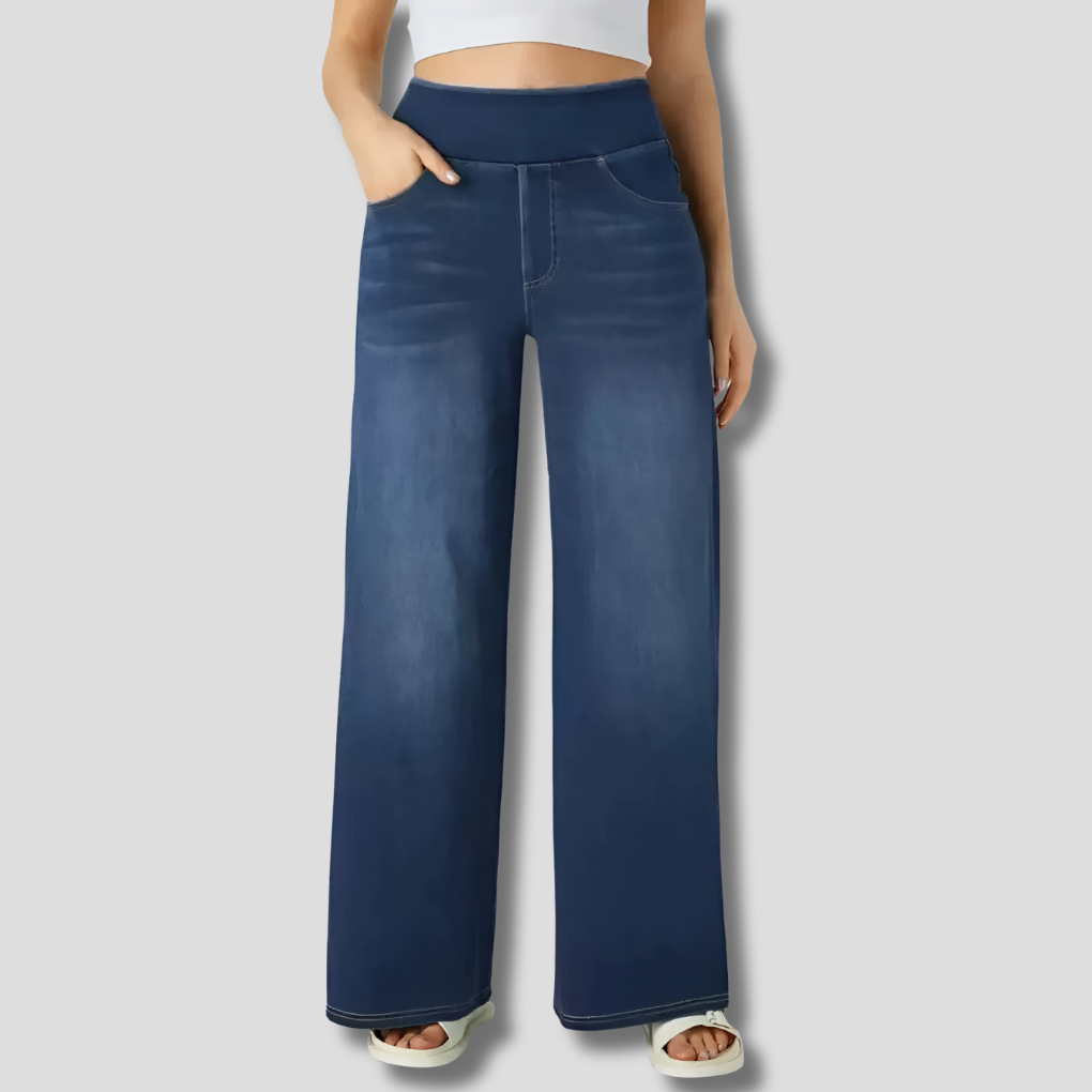 Evie High-Waist Elastic Pants