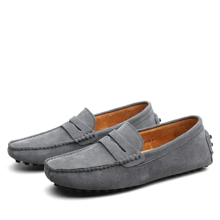 Elegante Herren-Loafer aus Wildleder im italienischen Stil