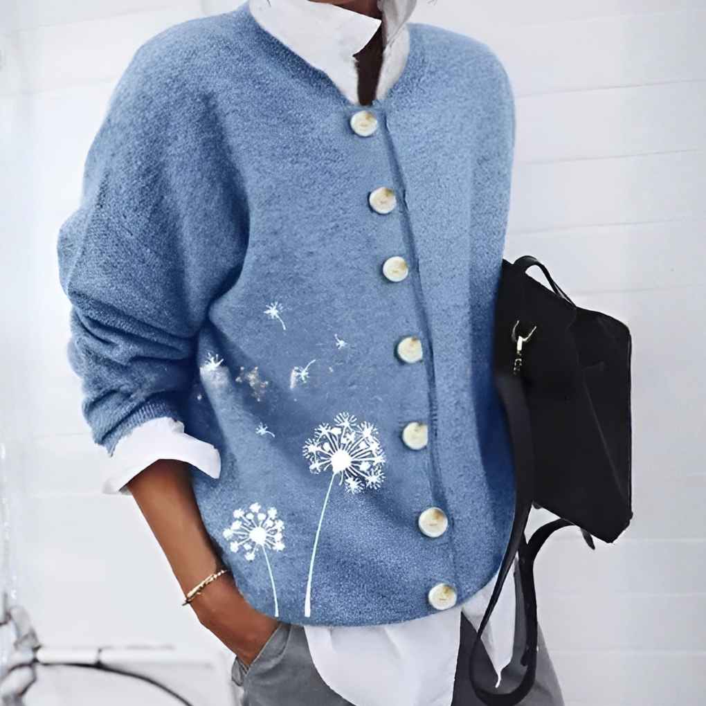 Damen kuscheliger Winter-Strickcardigan