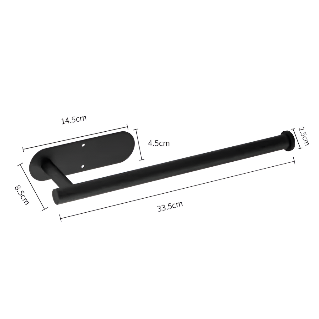 Moderner, minimalistischer Toilettenpapierhalter aus Edelstahl
